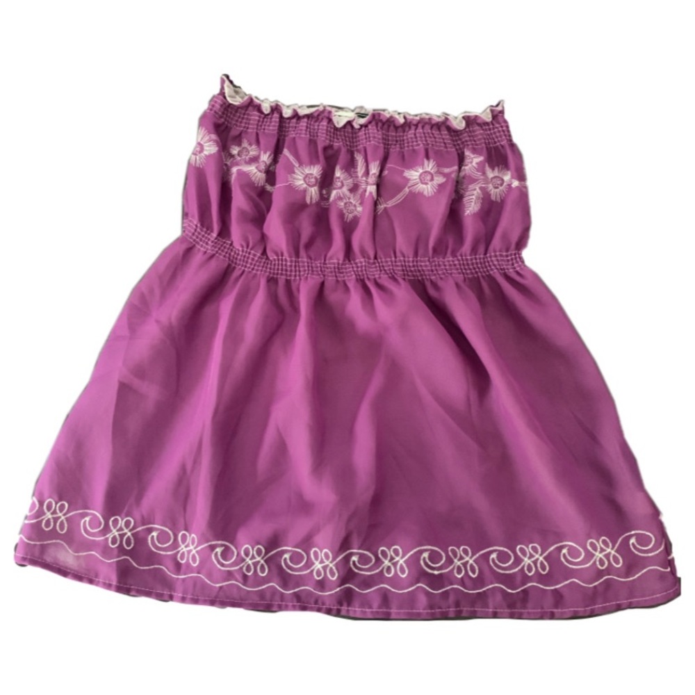 Purple baby doll tube top